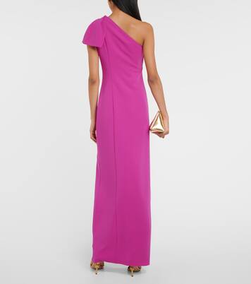 One-Shoulder-Robe aus Cady | Roland Mouret