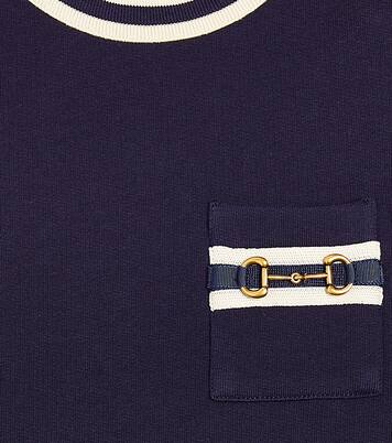 Gucci Horsebit cotton jersey dress | Gucci Kids