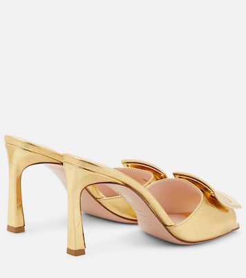 Pantoletten Trumpet aus Metallic-Leder | Roger Vivier