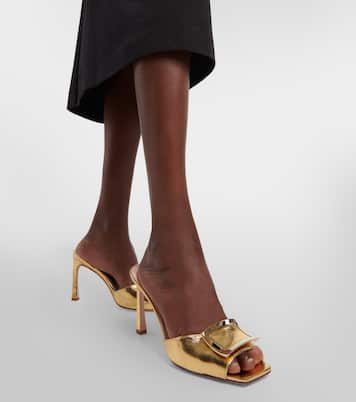 Pantoletten Trumpet aus Metallic-Leder | Roger Vivier