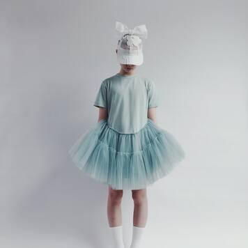 Jersey and tulle dress | Caroline Bosmans
