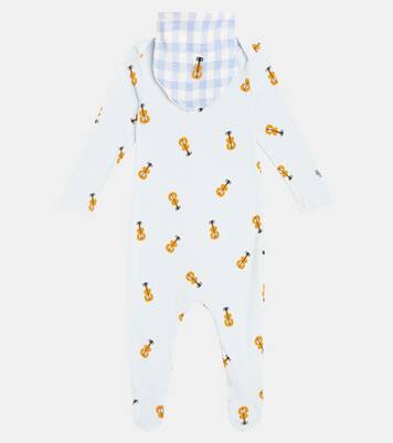 Bebé - set de body y braga Acoustic Guitar de algodón y lino | Bobo Choses