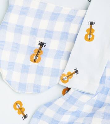 Bebé - set de body y braga Acoustic Guitar de algodón y lino | Bobo Choses