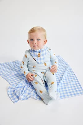 Bebé - set de body y braga Acoustic Guitar de algodón y lino | Bobo Choses