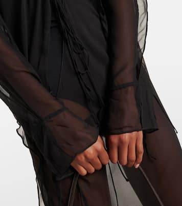 Ruffled silk midi dress | Christopher Esber