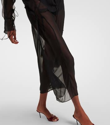 Ruffled silk midi dress | Christopher Esber