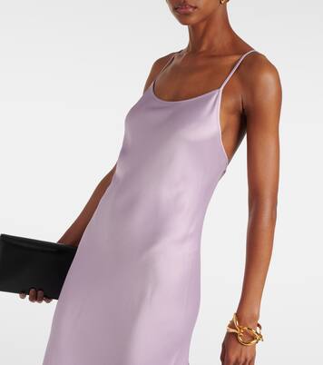 Robe longue en satin | Victoria Beckham