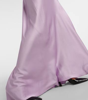 Robe longue en satin | Victoria Beckham