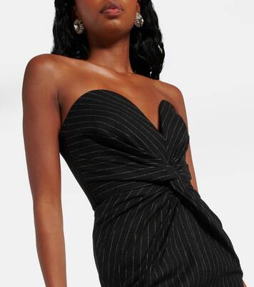 Robe bustier rayée | Alex Perry