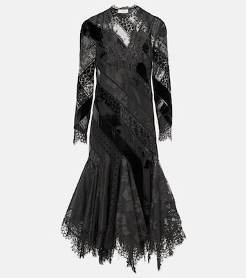 Eden linen and silk lace gown | Zimmermann