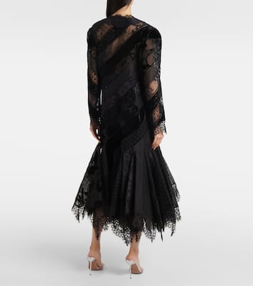 Eden linen and silk lace gown | Zimmermann