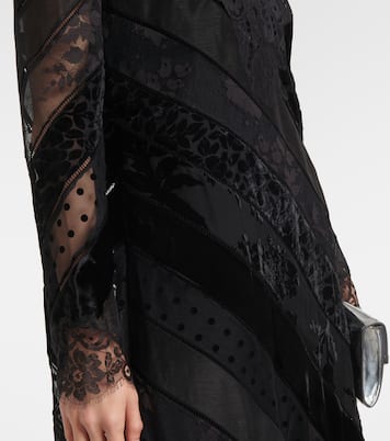 Eden linen and silk lace gown | Zimmermann