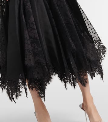 Eden linen and silk lace gown | Zimmermann