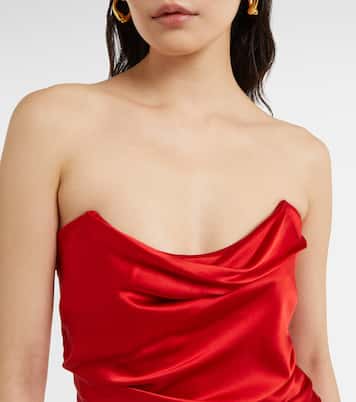 Robe aus Seidensatin | The Sei