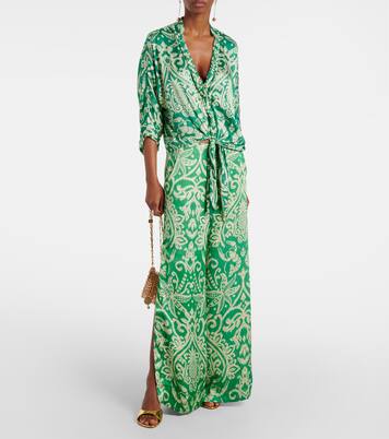 Clea printed wide-leg pants | Poupette St Barth