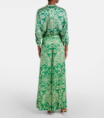 Clea printed wide-leg pants | Poupette St Barth