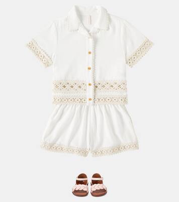 Wylie cotton shirt | Zimmermann Kids
