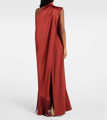 Berenson fringed one-shoulder gown | Taller Marmo