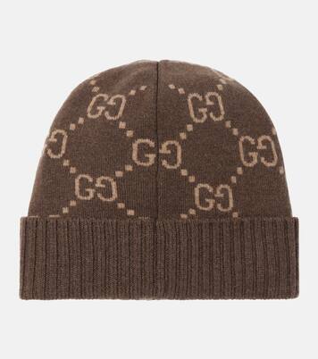 GG jacquard cashmere beanie | Gucci