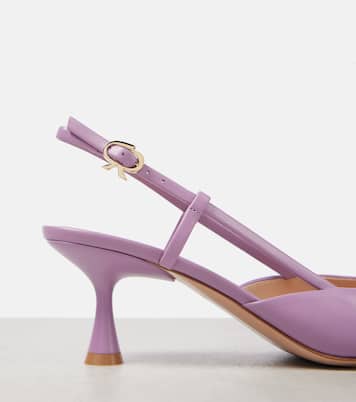 Ascent 55 leather slingback pumps | Gianvito Rossi