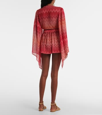 Zigzag printed silk shorts | Missoni