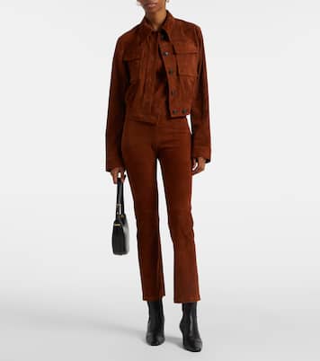 Top aus Veloursleder | Stouls