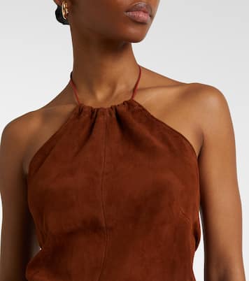 Top aus Veloursleder | Stouls