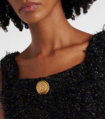 Lamé tweed crop top | Balmain