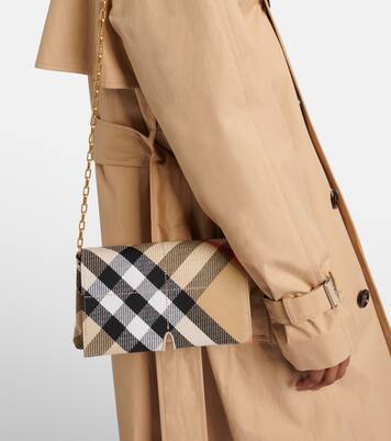 Snip Burberry Check Mini crossbody bag | Burberry