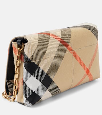 Snip Burberry Check Mini crossbody bag | Burberry