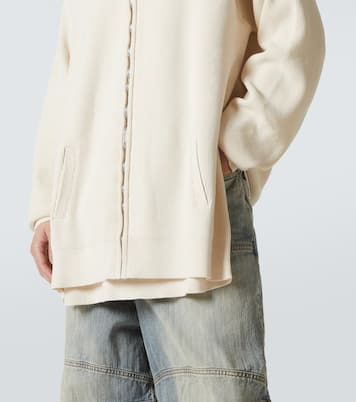 Cardigan en coton mélangé à logo | Balenciaga