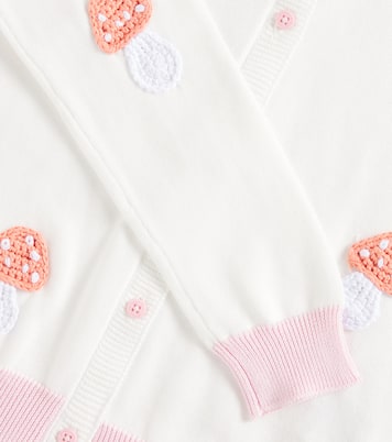 Cardigan aus Baumwolle mit Häkelstrick | Stella McCartney Kids