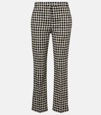 Pantalon droit Daisy raccourci à carreaux vichy | 'S Max Mara