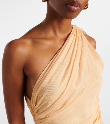 One-Shoulder-Maxikleid aus Seide | Victoria Beckham
