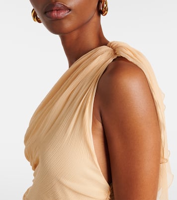 One-Shoulder-Maxikleid aus Seide | Victoria Beckham