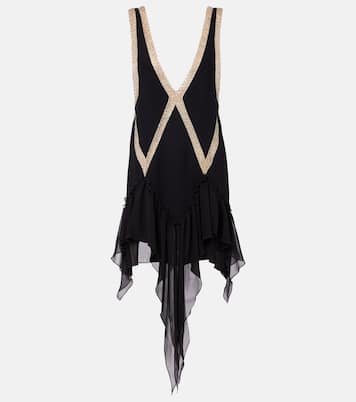 Besticktes Minikleid aus Georgette | The Attico