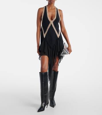 Besticktes Minikleid aus Georgette | The Attico