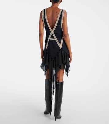 Besticktes Minikleid aus Georgette | The Attico