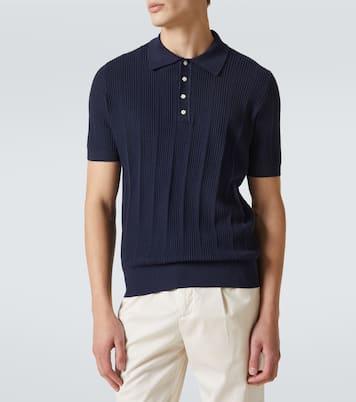 Polo in cotone a coste | Brunello Cucinelli