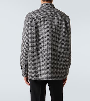 GG checked wool and cotton shirt | Gucci