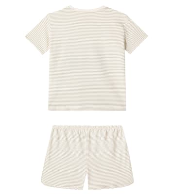 Ensemble t-shirt et short Famo rayé en coton | Konges Sløjd
