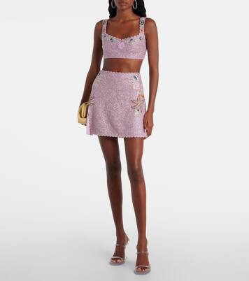 Marina embellished miniskirt | Clio Peppiatt