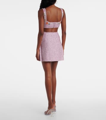 Marina embellished miniskirt | Clio Peppiatt