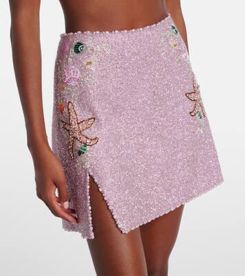 Marina embellished miniskirt | Clio Peppiatt
