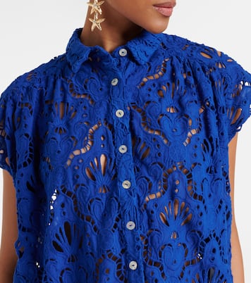 Hemd aus Baumwollspitze | Farm Rio