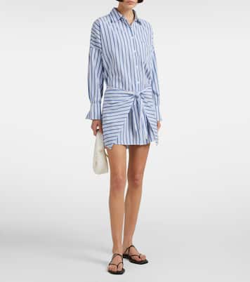 Robe chemise Sara rayée en coton | Melissa Odabash