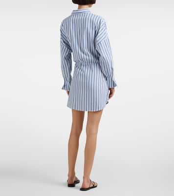 Robe chemise Sara rayée en coton | Melissa Odabash