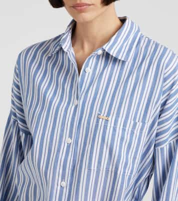 Robe chemise Sara rayée en coton | Melissa Odabash