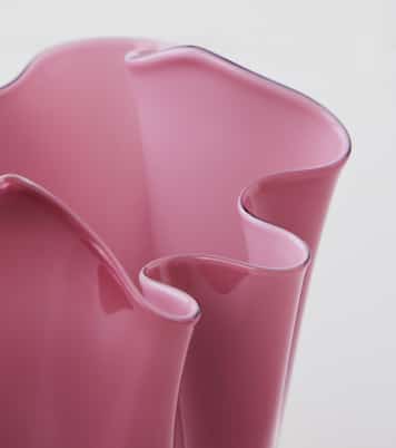 Fazzoletto Murano glass vase | Venini