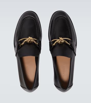 Astaire Knot leather loafers | Bottega Veneta
